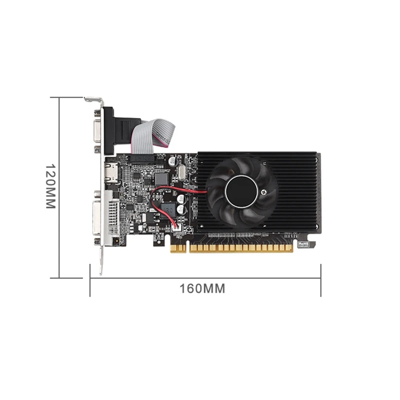 Видео карта GT210 1GB GT210 1GB GDDR3 64Bit видео карта Pcle X16 2.0 GPU компютърна графична карта