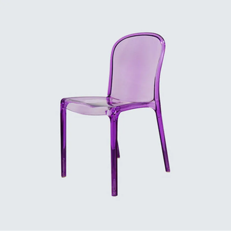 Прозрачни акрилни трапезни столове, пластмасови преносимо столче за почивка, модни минималистичная мебели Sillas De Comedor