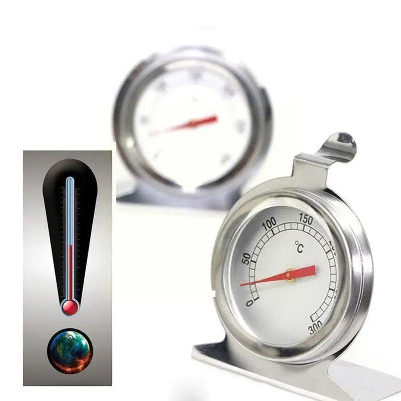 Термометър за фурна с мини циферблат, измерване на температура, стоманена с кухненски влагомер, печка за фурната, м месо, Храна K5S5