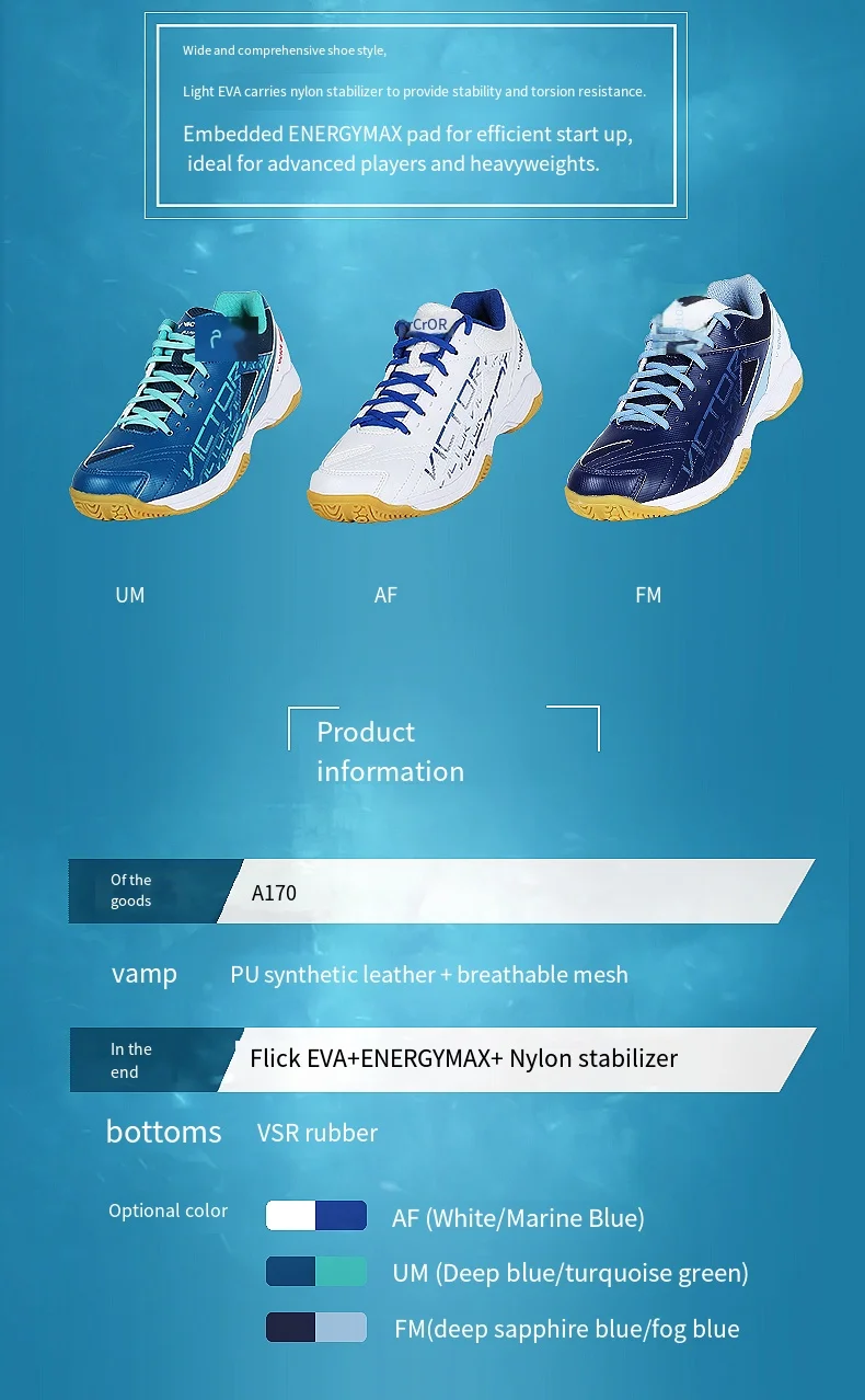 Новост 2023 г., мъжки и дамски обувки за бадминтон Victor, дишащи высокоэластичные нескользящие спортни маратонки, тенис A170ii