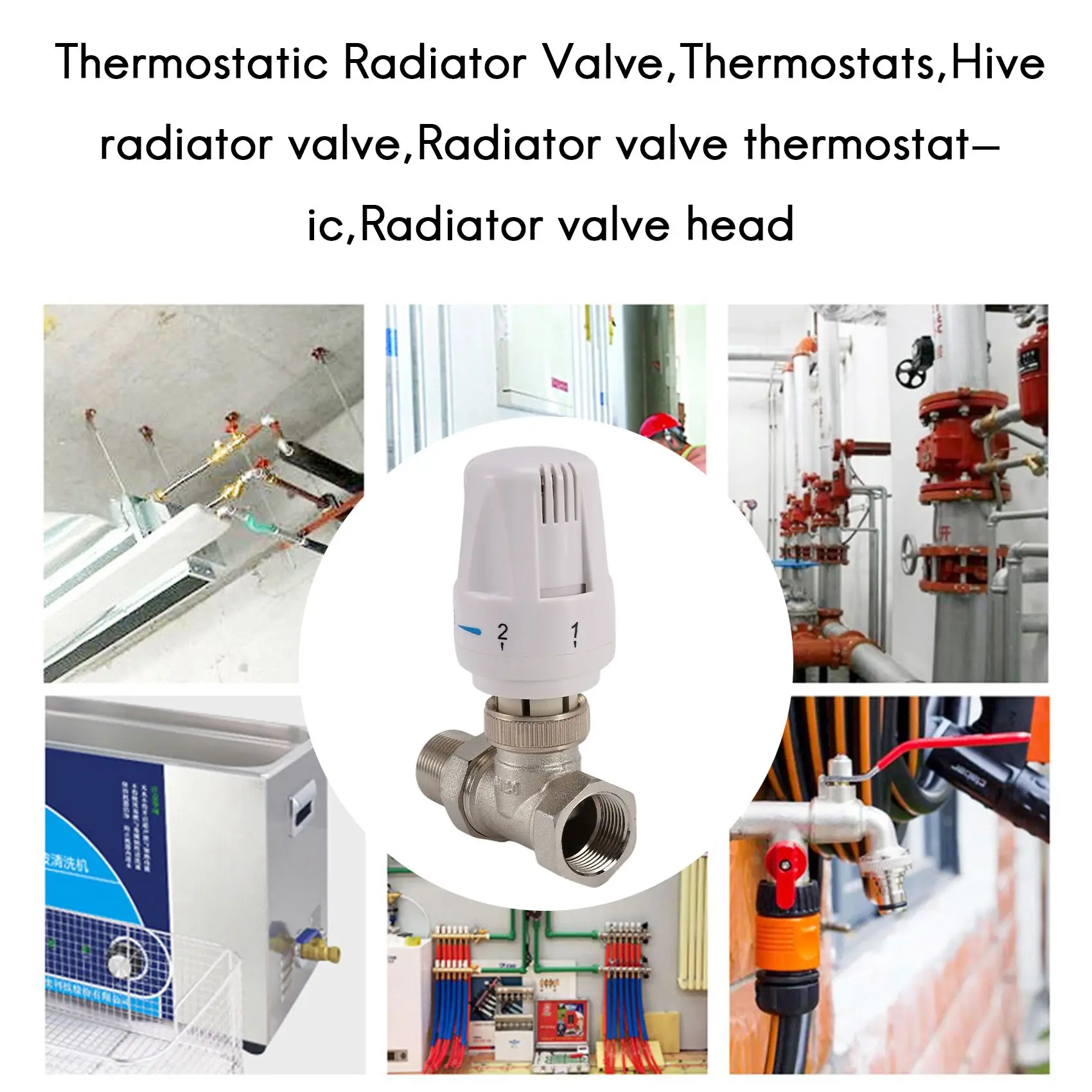 3/4-Инчов Месинг Термостатичен радиаторный клапан Директно тип DN20, клапан за автоматично регулиране на температурата, подово отопление