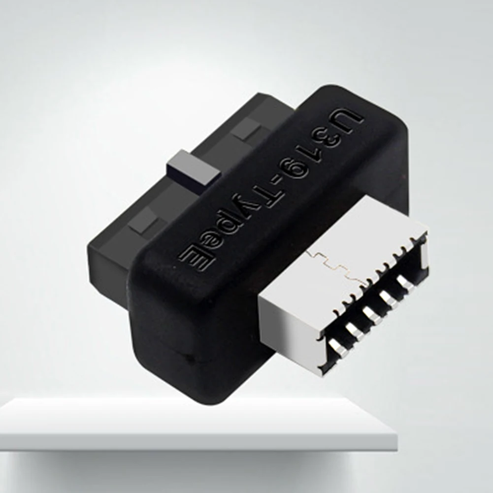 USB3.0 19P/20P към адаптер TYPE-E Вътрешен вертикален адаптер на предния панел Максимална скорост на предаване 10 gbps за дънната платка на компютъра