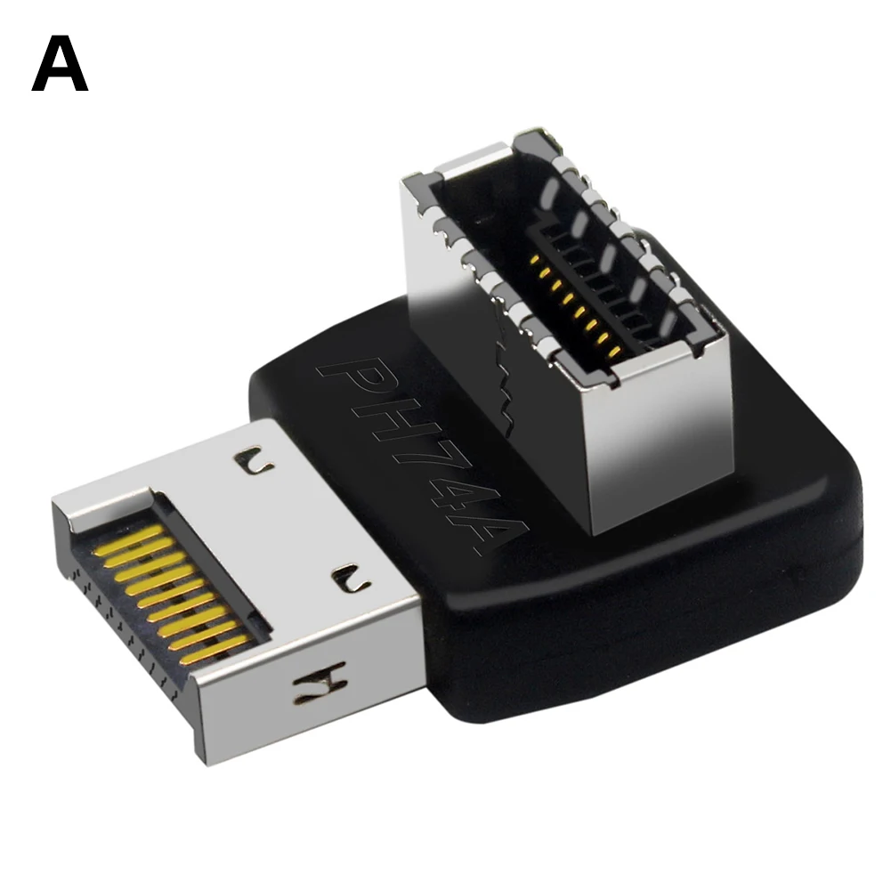 Преден адаптор за свързване на USB C към конектора TYPE C, преден изход USB адаптер на предния панел на дънната платка на КОМПЮТЪР, вътрешен конектор