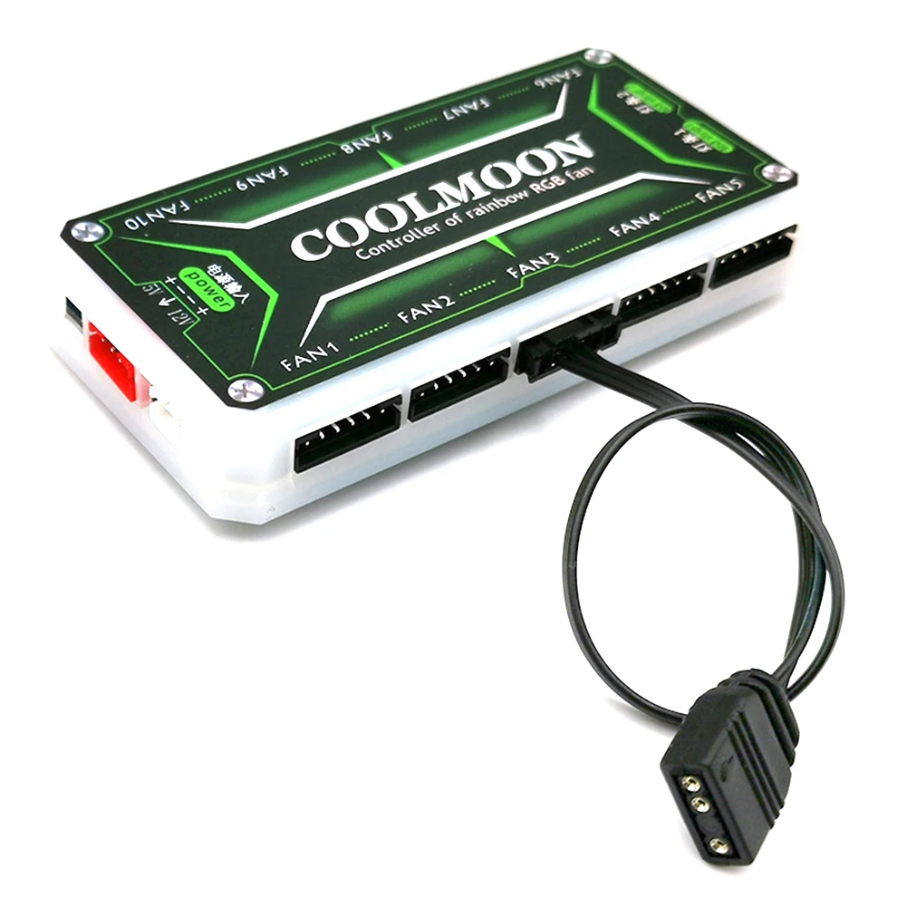 За Coolmoon Кабел-адаптер контролер фен 5V 3-пинов В 6pin/4pin Кабел-преобразувател на Малък 4Pin/6Pin Кабел-преобразувател на ARGB-контролер