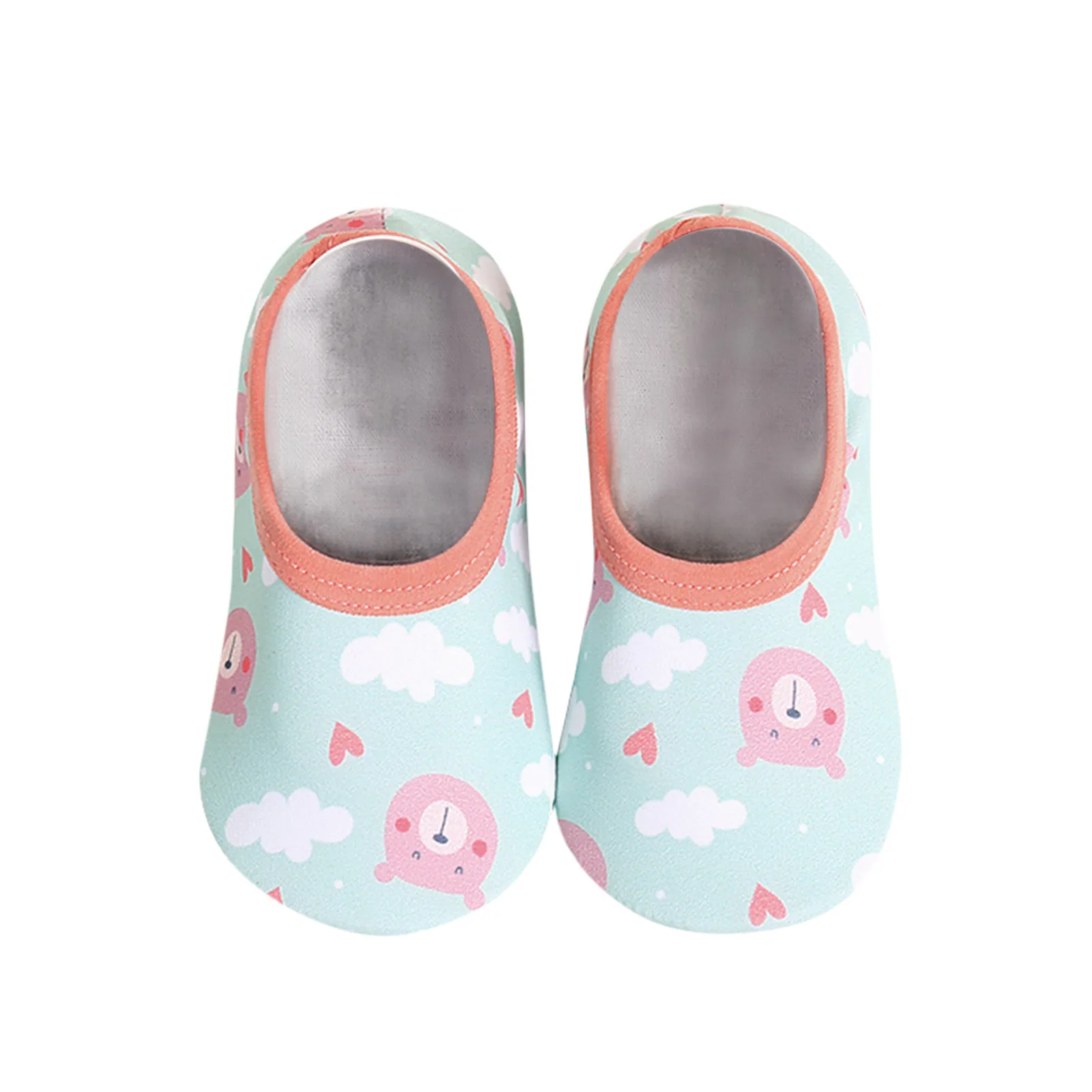 Чорапи с мультяшными животни, обувки за малки момичета, нескользящие чорапи с щампи, за момчета, детски