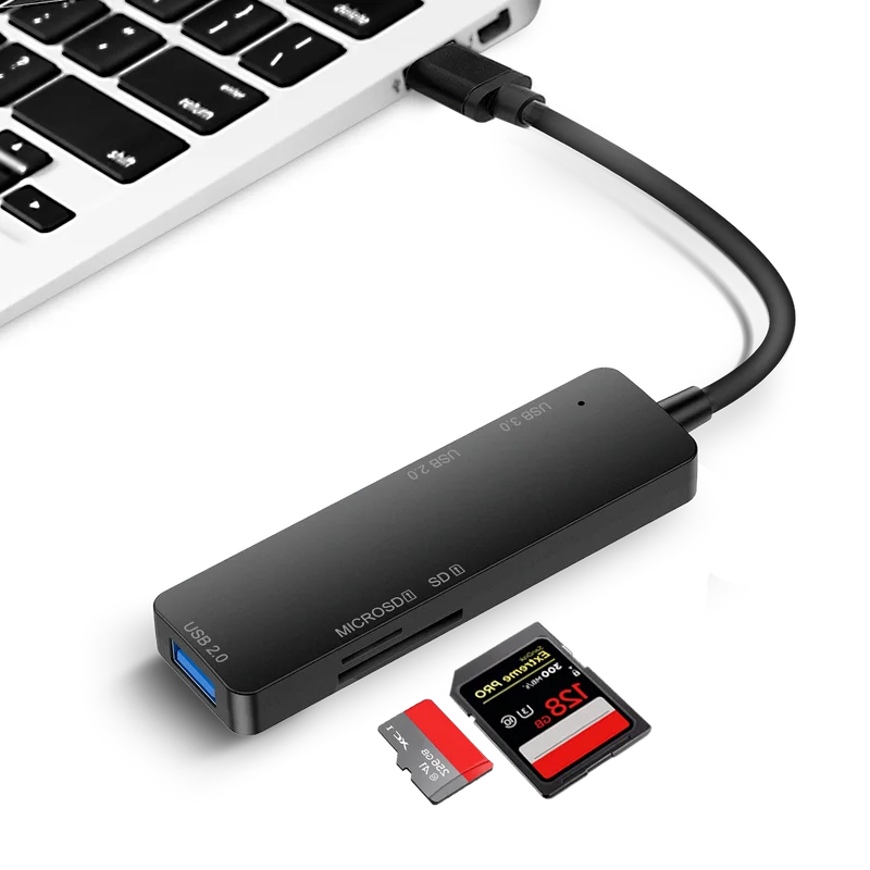 Мобилен OTG USB C за TF SD-kartrider Type-C, Четци за памет, hub-адаптер за Samsung Xiaomi iPad Pro Macbook Pro/Air USB-C