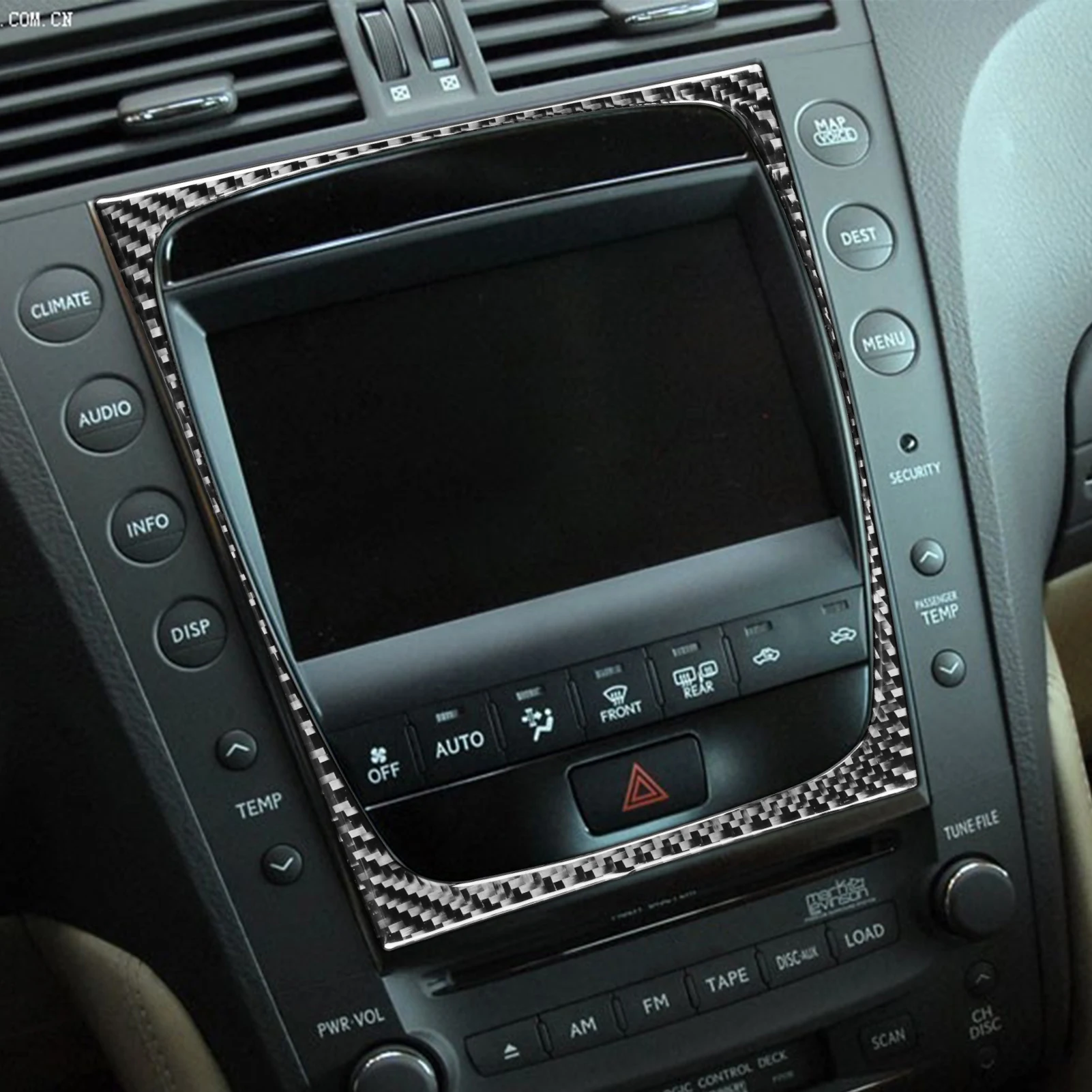 Стикер на панела за управление на климатик, стикер-стикер за Lexus GS 2006-2011, аксесоари за интериора на колата е от въглеродни влакна