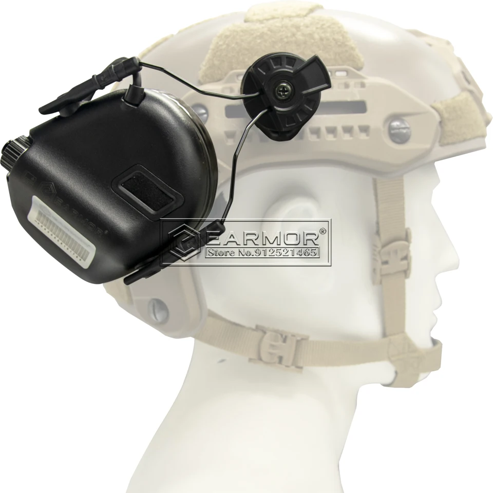 Комплект За монтиране на тактически слушалки M-LOK MTEK PULX Adapter HeadSet M-LOK PELT & MTEK PULX Релси