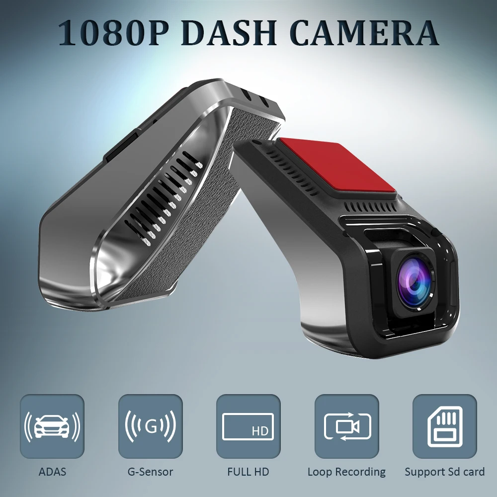 Автомобилен видеорекордер 1080P Full HD Нощно виждане 170-Градусная широка таблото камера USB Dash Cam G Sensor видео Android