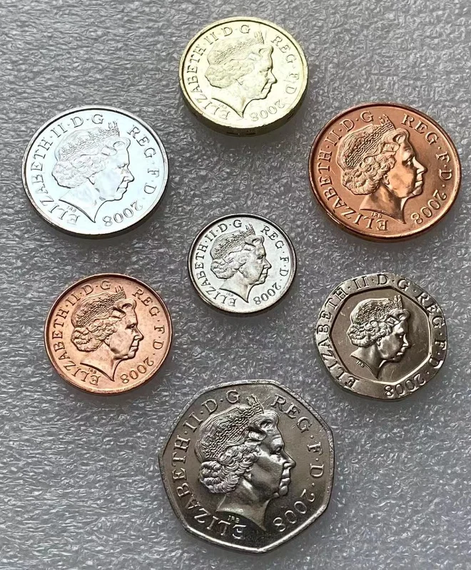 Великобритания, Набор от монети от 7 теми, 2008, Оригиналната монета за събиране