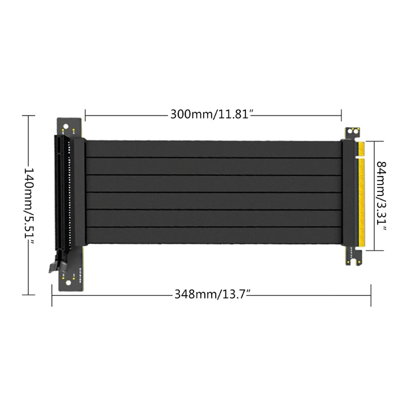 Високо-производителни Смазочни GraphicsPCI-E 3.0 x 16 Странично Card PCI Express Странично Защитен Разклонител за GPU Vertical 85WD