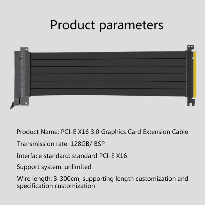 Високо-производителни Смазочни GraphicsPCI-E 3.0 x 16 Странично Card PCI Express Странично Защитен Разклонител за GPU Vertical 85WD