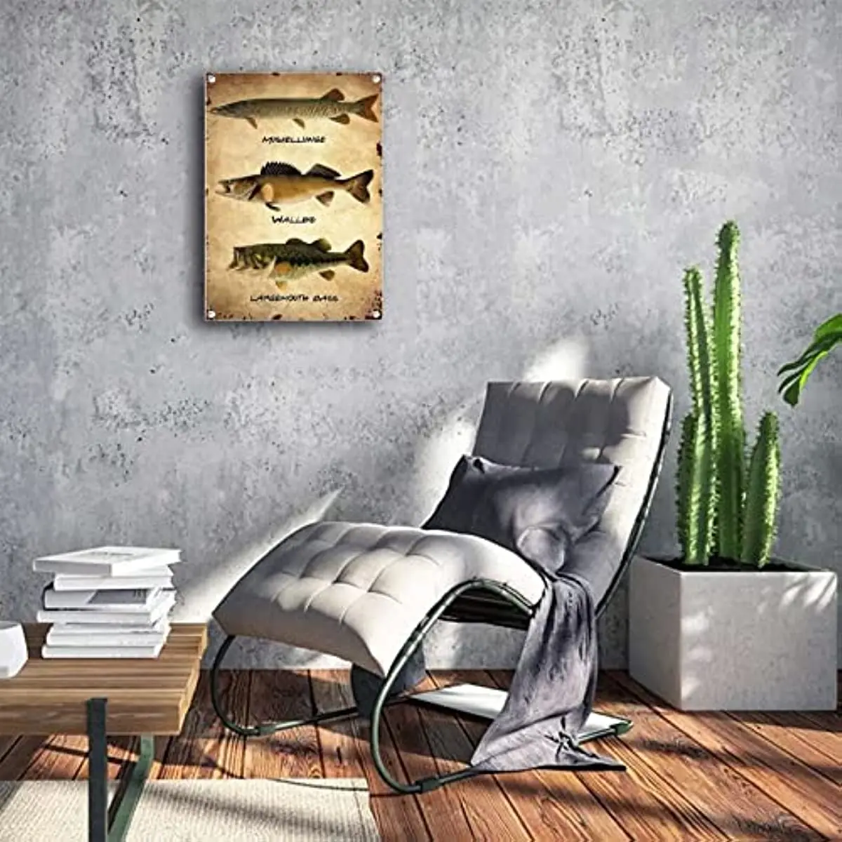 Лидице знак Антикварное Изкуството на улов на Пъстърва на риболов, летят Любител на Риболова Стенно изкуство Стари Метални Реколта означения