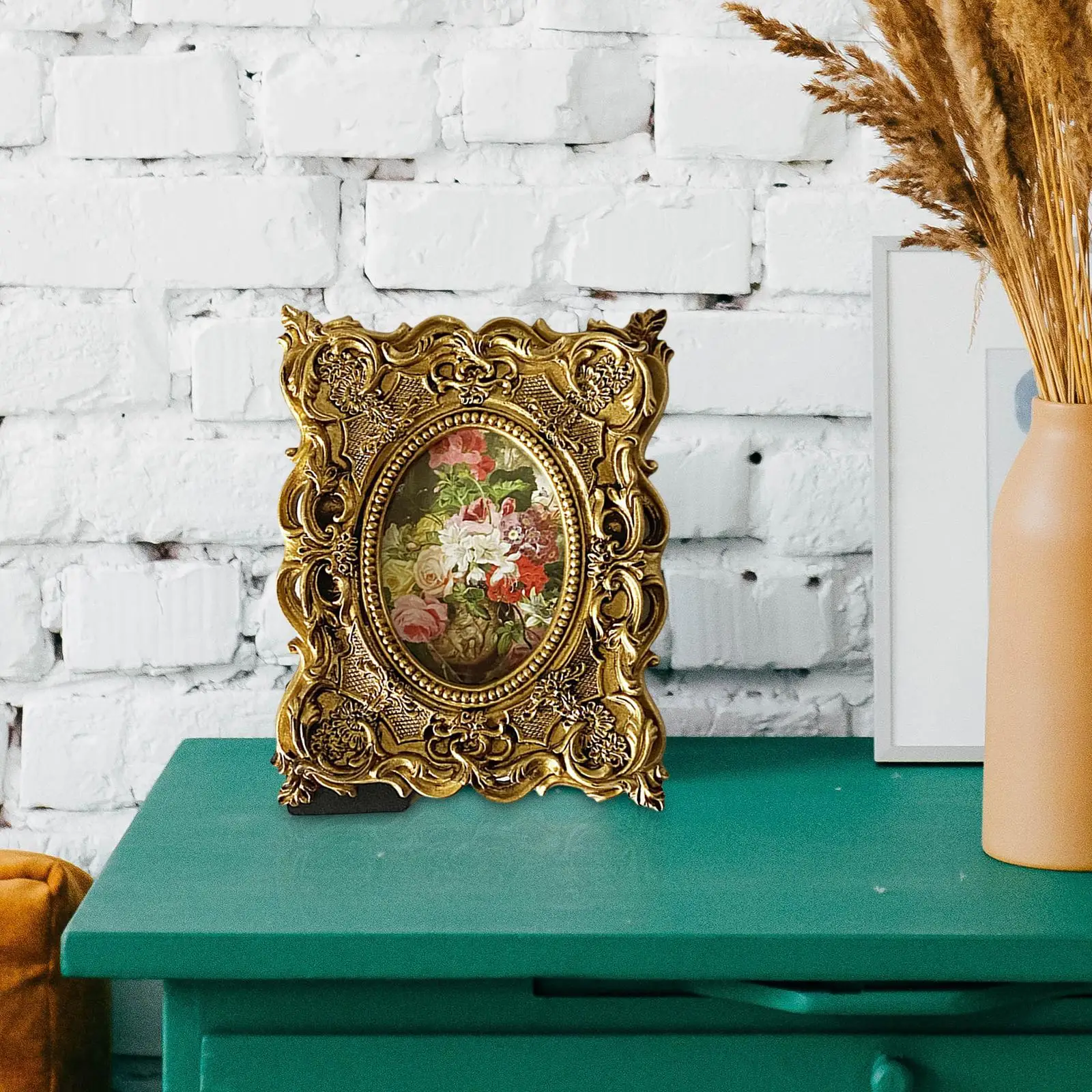 Фоторамка Декоративна Антични в богато украсена рамка на картина за офиса, дома, спални