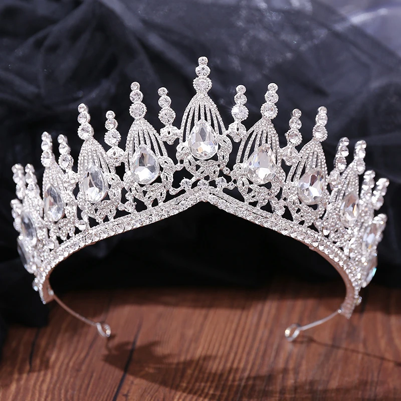 Декорация от кристални короната с кристали, сватбена рокля за младоженци, диадеми и корони, за жени, украса за коса, прическа за булката, подарък за бала
