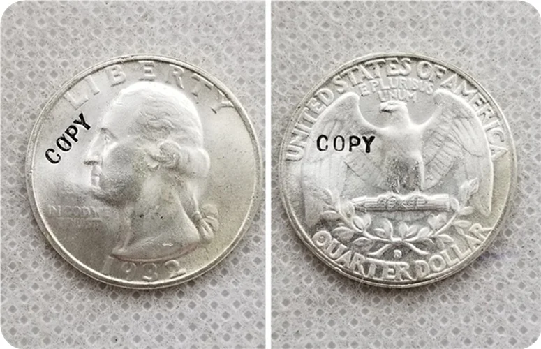 САЩ 1932-D четвърт МОНЕТИ Вашингтон КОПИЕ на възпоменателни монети-реплики на монети, медали, монети с колекционерска стойност