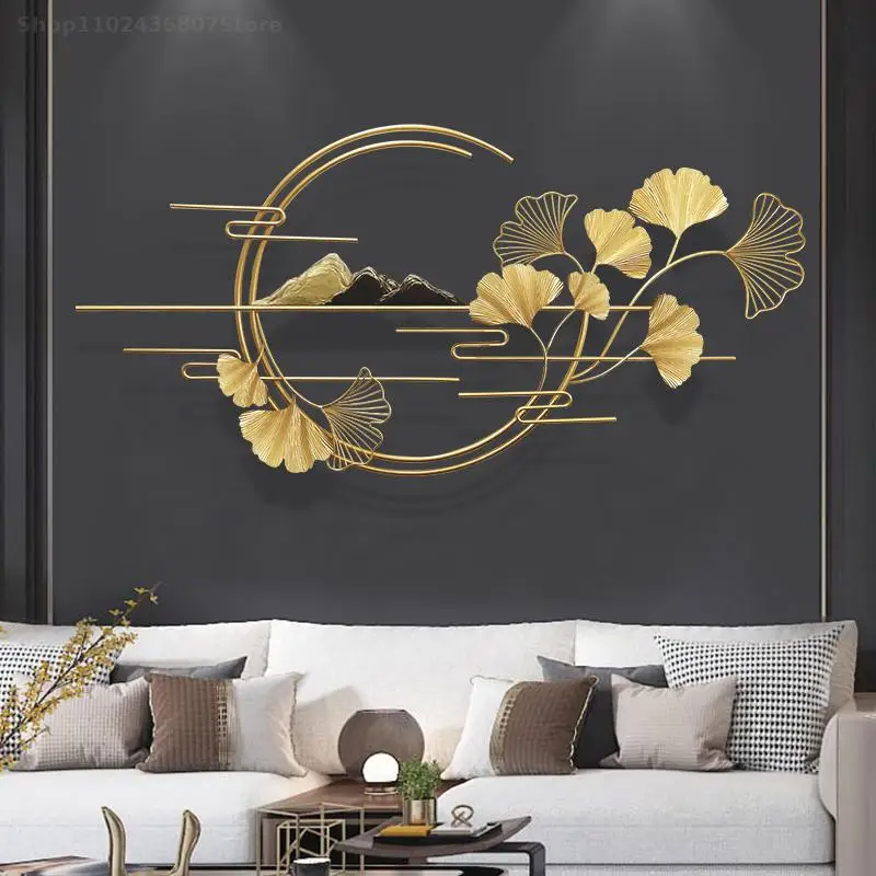 Нова декоративна висулка от ковано желязо в китайски стил, творчески диван, хол, спалня, ТВ-фон, за украса на стени