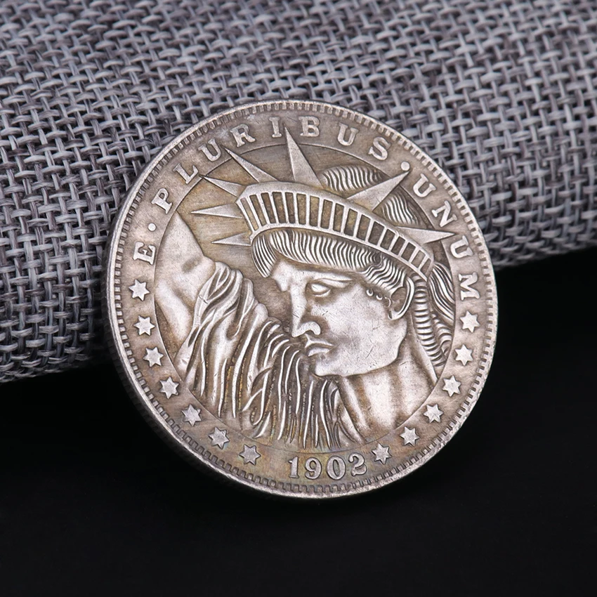 Реплика, 1 бр., начало декор, възпоменателни монети, блуждающая монета, никел, САЩ Морган, невалютная монета