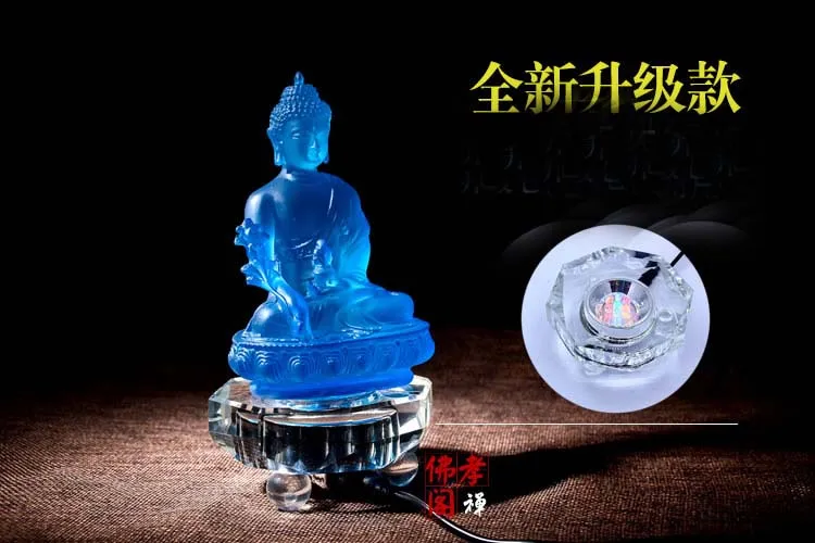 Търговия на едро будистки принадлежности # Будизма Буда лилаво crystal Буда Медицина # Благослови Сигурна късмет ефективна Защита