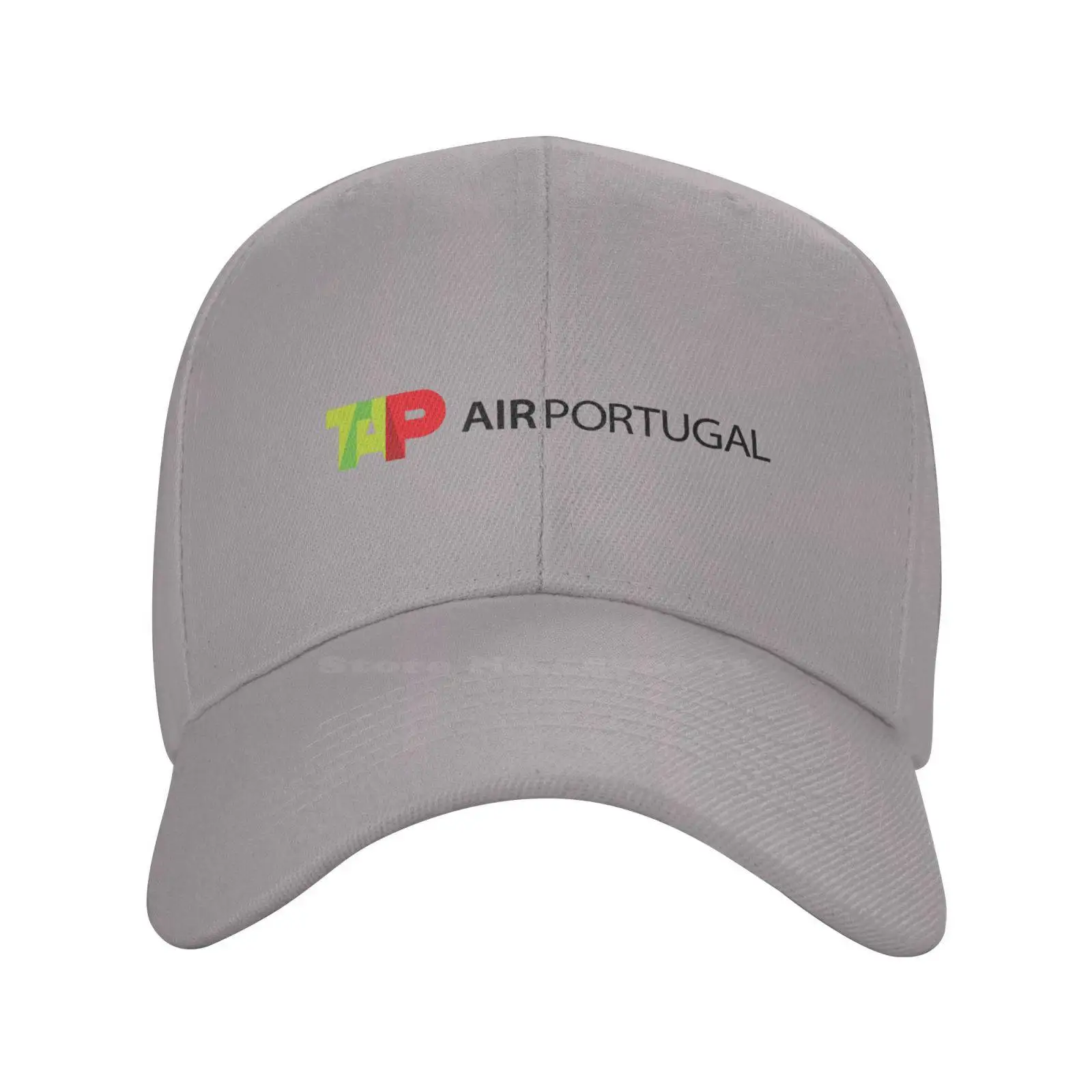 Шапка от висококачествен плат деним, с логото на TAP Portugal, вязаная капачка, бейзболна шапка