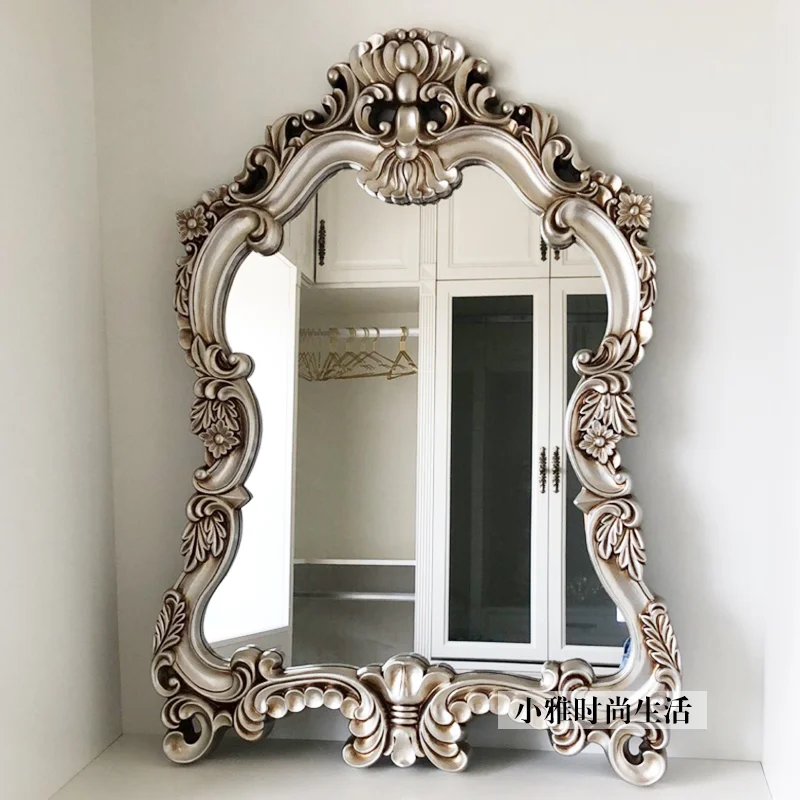 Декоративна огледална стена, эстетичная Реколта баня, Спалня, Душ, Декоративно огледало, Голямо Украса за грим, Maison Room Decor, HY