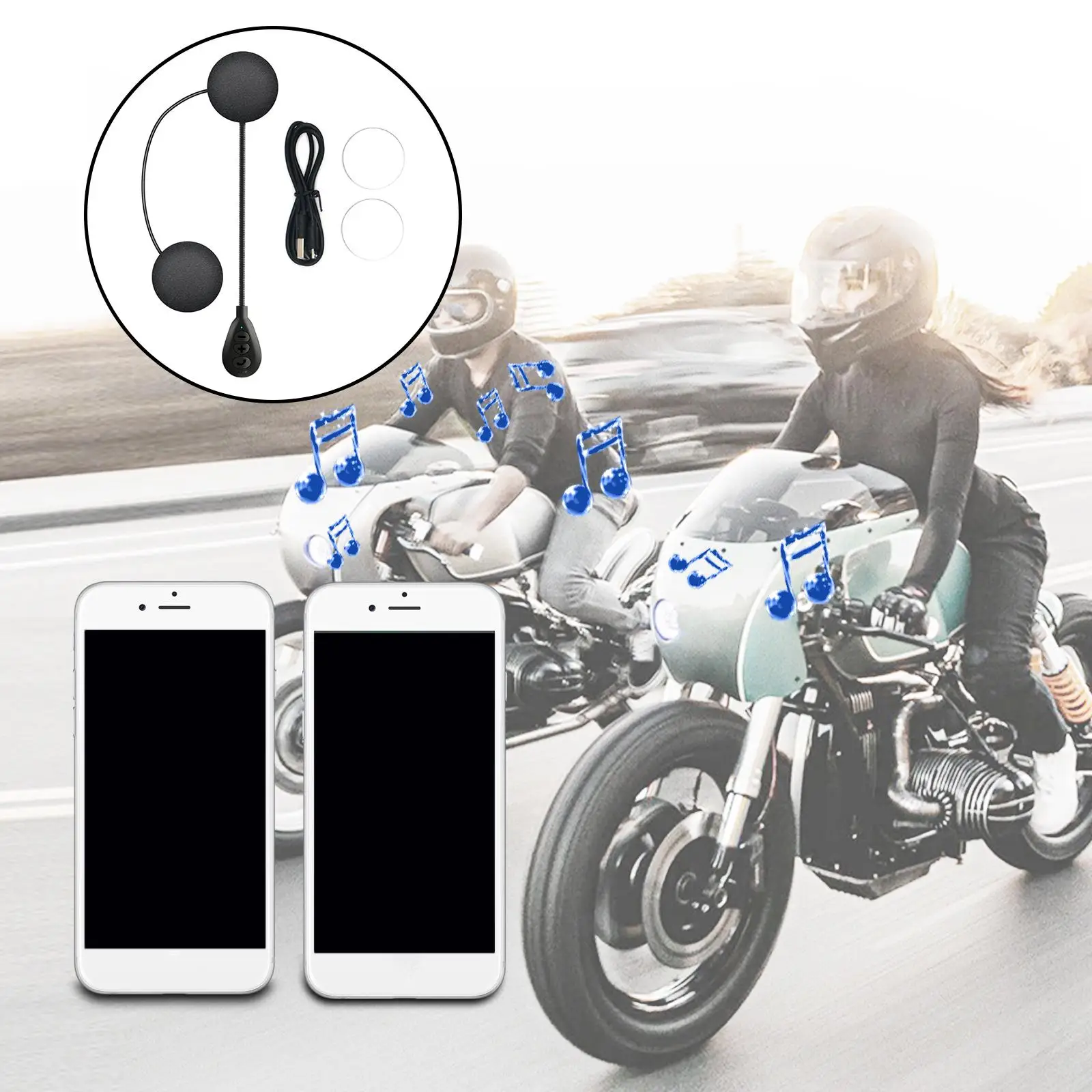 Мотоциклет Bluetooth-каска, безжична слушалка за доставка