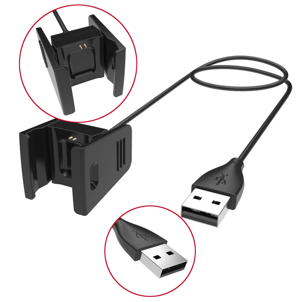 USB кабел за зареждане на Стандартен кабел стена зарядно устройство за Fitbit Charge 2