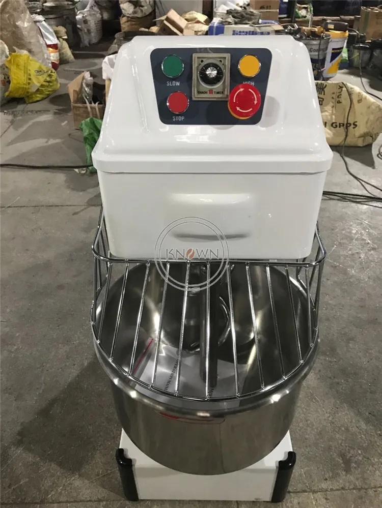 Търговски Тестомесильная машина от неръждаема Стомана, Автоматичен Миксер за брашно, 160Л, Спиральное Смесването на Брашно за пекарни