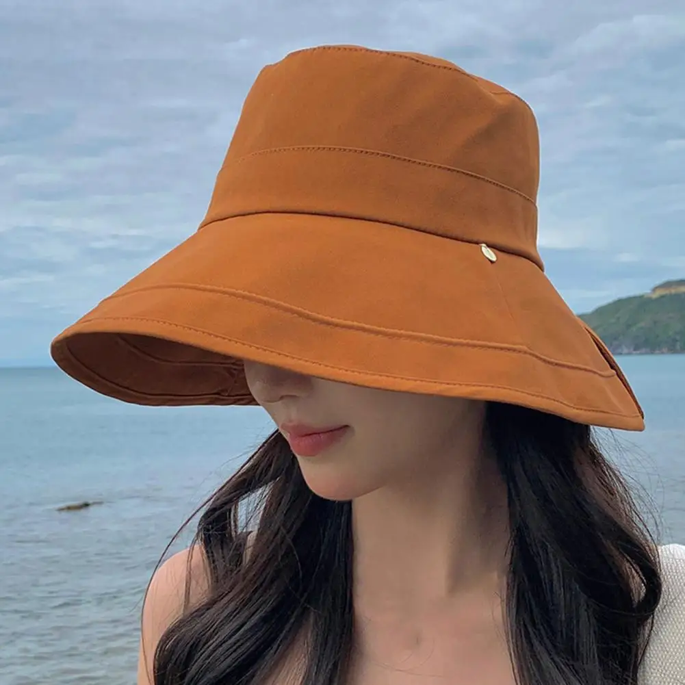 Модерен дамски панама, Солнцезащитная шапка Рибар със защита от пиллинга, Шапка от слънцето