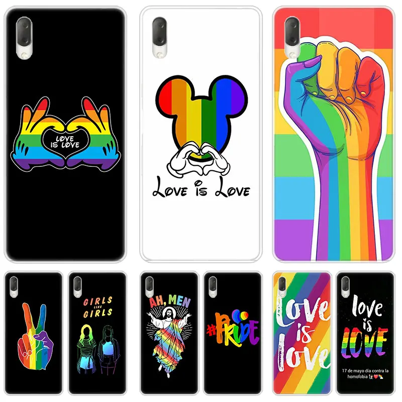 Любовта е любов Гей Лесби ЛГБТ Калъф за Sony Xperia L1 L2 L3 X XA XA1 XA2 Ultra E5 XZ XZ1 XZ2 Compact XZ3 M4 Aqua Z3 Z5 Premium