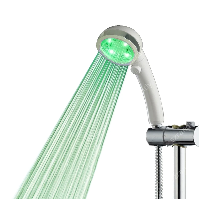 Ръчно разбрызгиватель за промяна на цвета на led душ в хотела, ръчно баня
