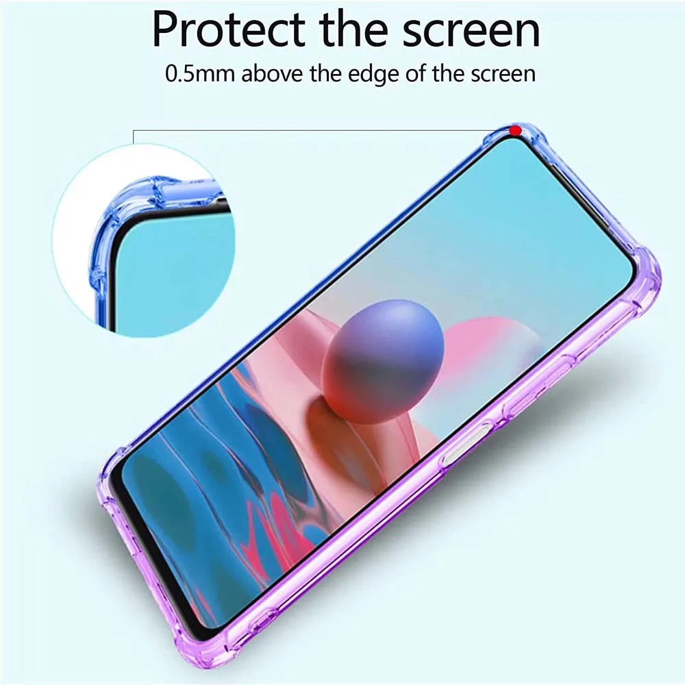 Калъф за телефон Samsung Galaxy M52 5G M32 5G M32 4G S23 Ultra S22 Plus Прозрачен Градиентный устойчив на удари Калъф от TPU СЪС Защита От Надраскване