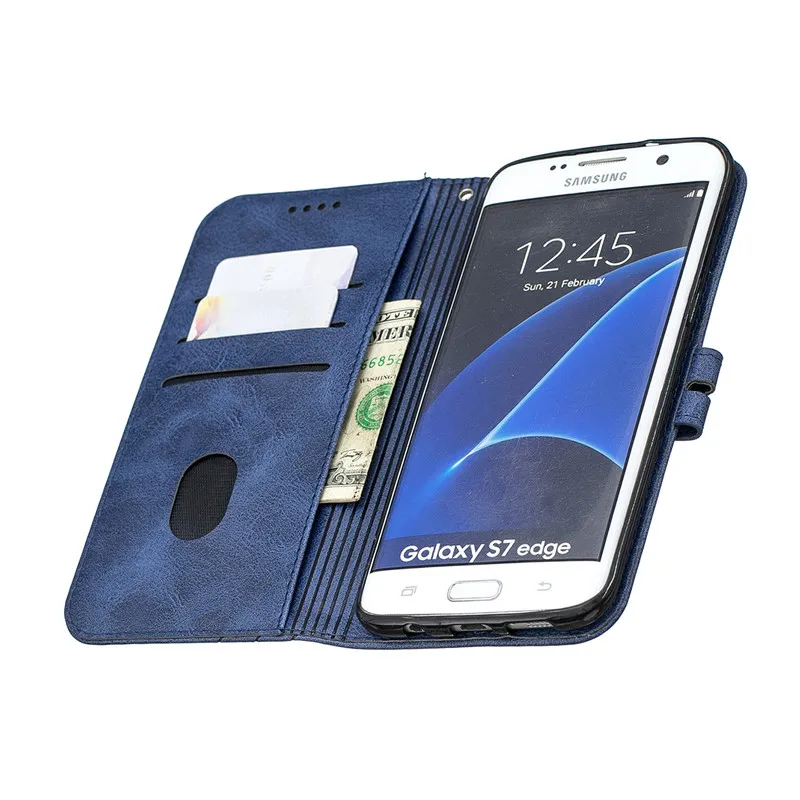 2023 S7 Edge Etui on за Samsung Galaxy S7 чанта-портфейл от магнитна кожа за Samsung S7Edge S22 S21 S20 FE S10 Lite S8 S9 P