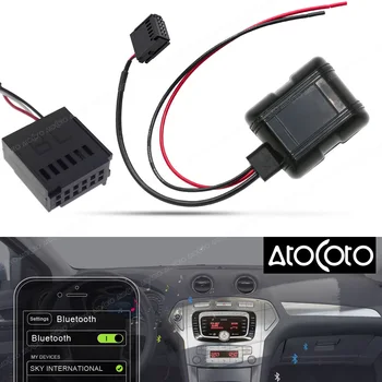 Авто безжичен модул Bluetooth за Ford Focus, Mondeo CD 6000 6006 5000C MP3 радио стерео кабел Aux адаптер аудио вход