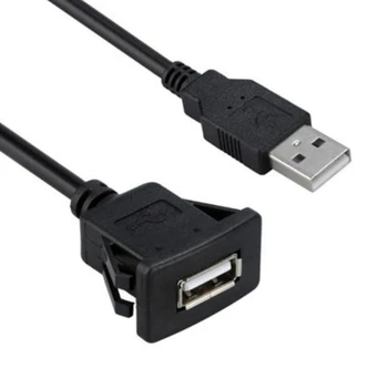 Авто стереосистемный удължителен кабел USB 2.0 за скрит монтаж на таблото