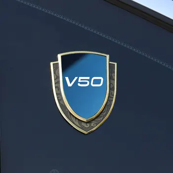 Автомобилна Стикер Емблема Странични Щит Автомобилен Стайлинг Логото на Иконата Авто Стикер На Прозореца на Каросерията На Volvo V50 автомобилни аксесоари