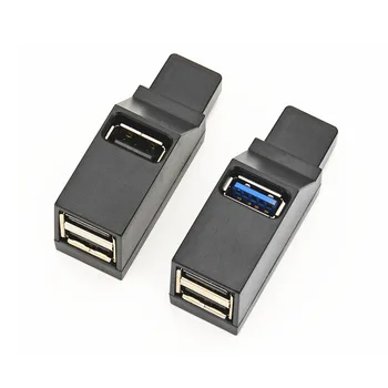 Адаптер-USB хъб 3.0, удължителен кабел, USB 2.0, 3 порта, USB hub, високоскоростен пренос на данни, USB сплитер, зарядно устройство за КОМПЮТЪР, лаптоп