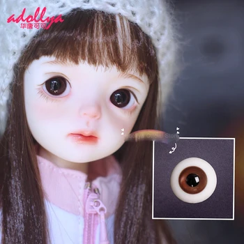 Аксесоари за кукли Adollya BJD Очи за кукли 10 мм/12 мм/14 мм/16 мм/18 мм Очната ябълка от кафяво стъкло, Подходящи за кукли 1/8 1/12 1/6 1/4 1/3