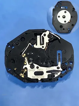 Аксесоари за часовници, абсолютно ново японско дърво, оригинален кварцов механизъм PC20 с две игли, черен каучук механизъм без батерии