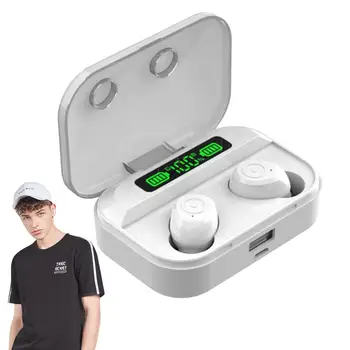 Безжични спортни слушалки с led дисплей захранване Спортни слушалки, лесен за употреба С шумопотискане 9D стерео спортни слушалки