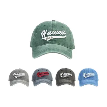 Бейзболна шапка Four Seasons от памук с бродерия букви, Регулируеми външни шапки-снэпбэк за мъже и жени 111