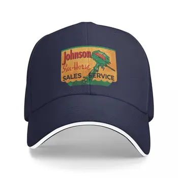 Бейзболна шапка на Johnson Seahorse реколта висящи двигатели САЩ|-F-| Шапки, бейзболна шапка, мъжка шапка, луксозна марка дамски
