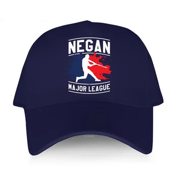 Бейзболна шапка на открито Пролет Лято Однотонная Солнцезащитная Шапка Negan Major League The Walking Dead Negan Унисекс За Тийнейджъри Памучен Шапка възстановяване на предишното положение