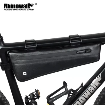 Велосипедна триъгълна чанта Rhinowalk, велосипедна рамка на предната тръба, водоустойчив мотор чанта, Акумулаторна количка, опаковъчен калъф, Аксесоари