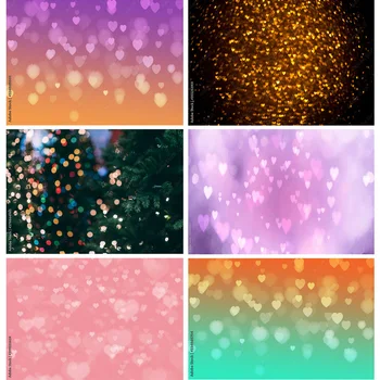 Винил Абстрактни Декори за Фотография в стил боке love Glitter Facula Light Spot Photo Background Студиен Подпори за Фотосесии 22518 GB-04