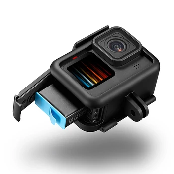 Висококачествен Черен Защитен Корпус Калъф за Определяне на GoPro Hero 9 Аксесоари Капачка за обектива от TPU Рамка за екшън камери Комплекти рамка