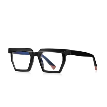 Висококачествени правоъгълни слънчеви очила в ретро стил TR90 с анти-синя светлина, мъжки рамки за очила, Очила компютър, Квадратни Очила, Дамски рамки от ацетат