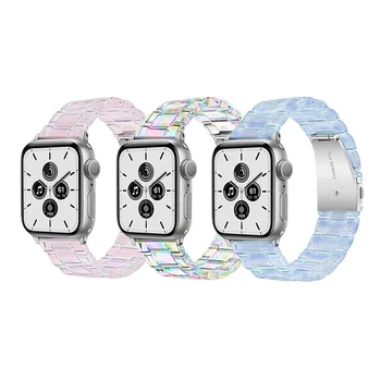 Градиентный цветен мек силиконов ремък за Apple Watch Серия 7 SE 6 5 4 3 38/ 42 мм Модерен каишка за часовник iWatch 40/44 мм 41 мм 45 мм