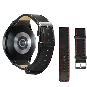 Гривни за мъже, спортни гривни, авто каишка 46 mm, едностранен, съвместим с Watch4 Galaxy Leather smart Line