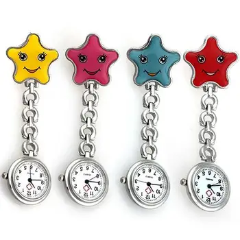 Дамски брошка-ключодържател за медицински сестри, туника, джобни часовници във формата на звезда, джобни часовници